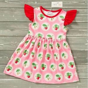 New Baby Girl Dress Pete + Lucy Collection Summer Strawberries